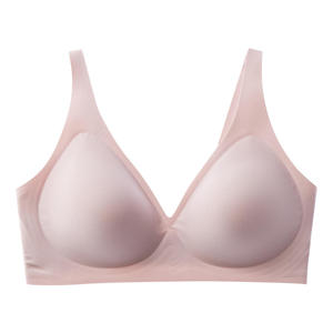 Sujetadores sin costuras para mujer, talla grande, con escote en V profundo, push-up, con soporte lateral, sin aros, tipo gelatina - Product Image 4