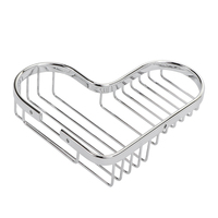 Panier d'angle et étagère suspendue en acier inoxydable pour salle de bain, modèle SIR 60, finition peinte/revêtement en poudre, prix usine abordable