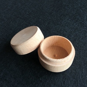 Boîte ronde à savon <span class=keywords><strong>en</strong></span> <span class=keywords><strong>bois</strong></span> massif avec couvercle, boucles personnalisées, 10 pièces - Product Image 2