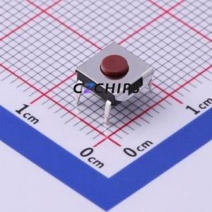 TS-1080D-A2B3-D1 Tactile Switch DIP-4P,6.4x6mm Switch Single Pole Single Throw Round Button Through Hole 6.4mm - Product Image 1