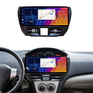 Schermo di navigazione per auto Android da 12,3 pollici con cornice e display per TOYOTA Vios <span class=keywords><strong>Yaris</strong></span> <span class=keywords><strong>2010</strong></span> 2011 LHD, kit completo di pannello fascia per autoradio. - Product Image 1
