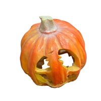 Boule de citrouille Anti-Stress en mousse, plastique, promotion, personnalisé, en forme de citrouille, d'halloween, à presser, jouets rampant