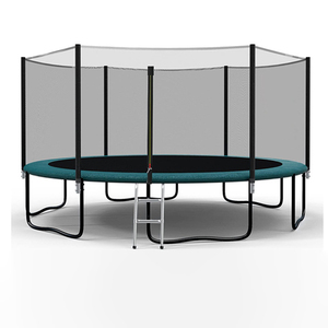 <span class=keywords><strong>Trampoline</strong></span> en mousse PVC et polypropylène de 8 pieds avec filet de protection pour garçons et filles - Utilisation commerciale extérieure, <span class=keywords><strong>trampoline</strong></span> à bungee, air bouncer - Product Image 2