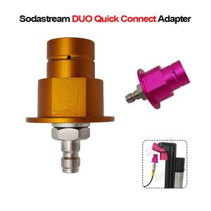 Adaptador de Tanque de CO2 Externo de Liberación Rápida de 8 mm, Conexión Rápida DUO Terra Art para SodaStream, Soda Club, Herramientas Neumáticas, OEM Personalizable - Product Image 2