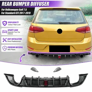 Pour Golf 7.5 Pour Modèle Standard 2017-2019 Diffuseur de Pare-chocs Arrière Protection de Carrosserie Extérieure Accessoires - Product Image 1