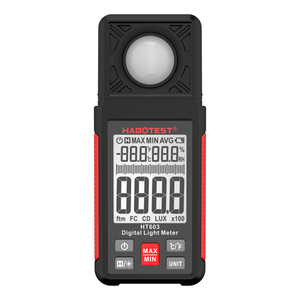 HABOTEST HT603 taşınabilir yüksek hassasiyetli dijital işık ölçer Luxmeter 0.1 LUX çözünürlük LCD ekran sıcaklık nem - Product Image 1