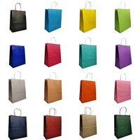 Sacs en papier cadeau avec poignée Flexiloop récupérable, emballage de marchandises pour la vente au détail dans les supermarchés