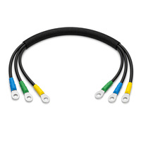 Câble moteur pour chariot élévateur électrique haute tension, faisceau de câbles codé par couleur avec borne annulaire pour contrôleur moteur OEM ODM