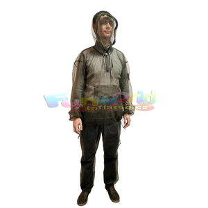 Moustiquaire costume voyage pêche escalade tricoté polyester insecte veste chapeau pantalon pour activités de plein air - Product Image 4