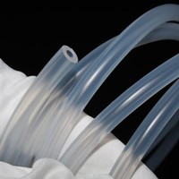 Tuyau en silicone personnalisé, écologique, de qualité alimentaire, pour eau et boissons, double couche tressée, résistant à la chaleur, haute pression, 6, 8, 10 mm, découpe sur mesure