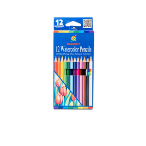 Crayons à dessin 12 couleurs Soft Core Artist Sketching pour enfants adultes HB Lead Hardness Paper Plastic Material for School Use - Product Image 1