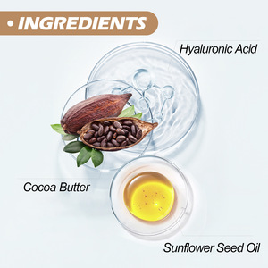 Loción corporal para el cuidado de la piel seca hidratante vegana orgánica natural 100g manteca de cacao suavizante - Product Image 5