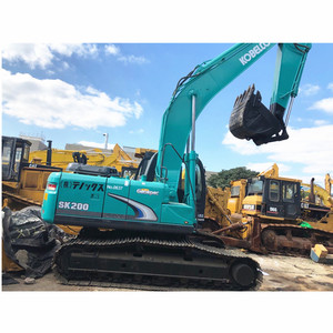 Excavadora de cadenas Kobelco SK200 usada de servicio pesado con motor Hino y componentes principales de bomba en venta - Product Image 2