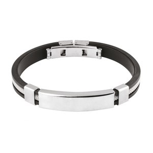 Bracciale alla Moda in Bianco e Nero - Product Image 1