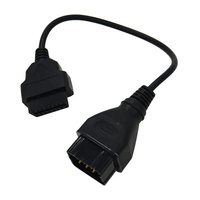 Pour RENAULT 12 broches mâle vers OBD OBD2 OBDII DLC 16 broches femelle pour Renault 12 broches câble femelle adaptateur connecteur OBD