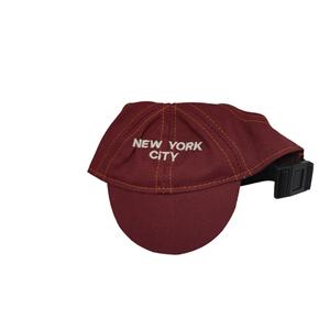 Cappello per Animali Domestici Regolabile in Cotone, Berretto da Baseball con Fori per le Orecchie per Cani <span class=keywords><strong>di</strong></span> Piccola Taglia, Design a Tema New York, Logo Personalizzabile - Product Image 1