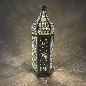 Linternas de Ramadán DAMAI, Linternas Marroquíes para Velas, Decoraciones Decorativas para el Hogar en Interiores - Product Image 2
