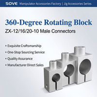 Adaptateur de fixation robotique rotatif pour bloc de connexion croisée, pince de tube en acier fixe, support de glissière parallèle