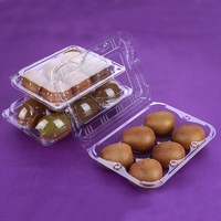 Contenitore Alimentare Quadrato Monouso in PET/RPET Trasparente, Confezione in Plastica per Frutta, Scatola per Kiwi Marca Dashan con Design in Rilievo
