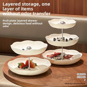 Bắc Âu Phong Cách Sang Trọng Nhiều Lớp Trái Cây Kẹo Snack Tấm Cao Cấp Internet Người Nổi Tiếng Chia Bộ Đồ Ăn Cho Nhà Sử Dụng Cho - Product Image 2