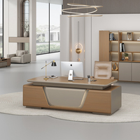 Scrivania da Ufficio Ergonomica Intelligente Personalizzabile, Regolabile in Altezza, di Lusso, Moderna, per Manager, CEO ed Executives, con Cassetto Portaoggetti