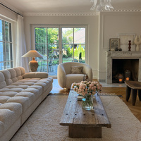 Design d'intérieur de villa de luxe moderne, personnalisation complète de la maison, literie de luxe, matelas, canapé, table, chaise, ensemble combiné