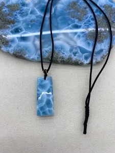 Pendentif Larimar Ocean <span class=keywords><strong>Magic</strong></span>, captivant avec ses tons bleus caribéens et son élégance artisanale - Product Image 5