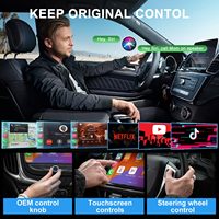 Adaptador inalámbrico CarPlay 5 en 1 Apple CarPlay y Android Auto Soporte Netflix YouTube Descargar aplicaciones Ai Box Dongle para 99% coches