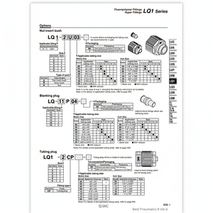 Piezas neumáticas del enchufe de inertización de SMC Pneumatics - Product Image 1