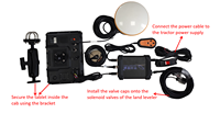Système de nivellement de terrain RTK de précision centimétrique, écran tactile convivial, niveleur de terrain agricole pour tracteur, kit complet