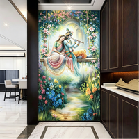 Panneau mural 3D UV haute densité 1220x2440mm, grand format, joint sans soudure, revêtement architectural moderne pour suite d'hôtel et appartement