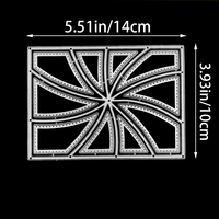 Matrice de découpe rectangulaire en métal pour albums photo DIY, boîtes cadeaux, cartes en papier, cartes de vœux et scrapbooking