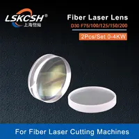 Fiber lazer kolimatör Lens odak lensi D30mm F75/100/125/150/200mm 0-4000W kullanılan WSX Raytools Bodor Fiber lazer kesme başlığı