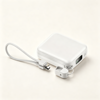 Super mini batterie externe portable 10000mAh avec logo personnalisé, charge rapide, affichage LED de la batterie