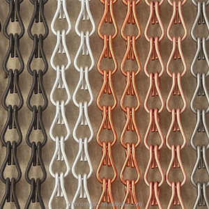 Malla Metálica Arquitectónica Decorativa de Aluminio Ligera y de Color Personalizado, Cortina de Eslabones de Cadena, Cortina Enrollable - Product Image 3