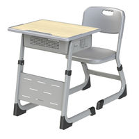 Fournisseur professionnel de mobilier scolaire, ensemble de bureau et de chaise d'étude pour étudiants réglable en hauteur pour la salle de classe