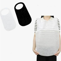 Tablier jetable épais en non-tissé, imperméable et résistant à l'huile, bavoir sans manches à nouer autour du cou pour adulte