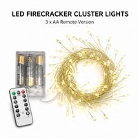 Guirlandes lumineuses LED en forme de pétards avec des branches flexibles et denses pour la décoration de mariages et d'événements