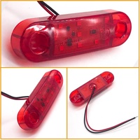 9V 30V rouge ambre blanc 3.4 pouces 9LED camion remorque LED feu de position latéral clignotant lampe