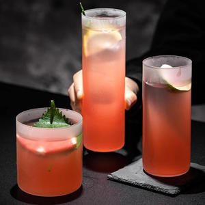 Gran oferta, bandejas cilíndricas esmeriladas <span class=keywords><strong>para</strong></span> aperitivos <span class=keywords><strong>de</strong></span> cristal Collins, juego <span class=keywords><strong>de</strong></span> tazas rectas transparentes <span class=keywords><strong>para</strong></span> bebidas largas, cócteles, <span class=keywords><strong>vasos</strong></span> Colin - Product Image 3