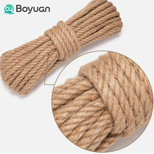 Cuerda de Yute Trenzada Boyuan, Cuerda de Cáñamo Natural Gruesa para Manualidades, Barandillas Náuticas, Decoración de Hamacas - Product Image 4