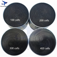 Convertidor Catalítico de Panal Metálico de 100, 200, 300, 400 Celdas, Euro 4, 5, 6, de Acero Inoxidable, Sistema de Escape Universal para Automóviles