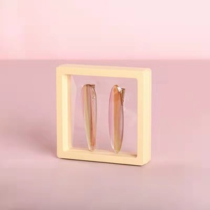 Boîte à bijoux flottante carrée noire en gros, lot en vrac, étui de présentation anti-poussière en film PE transparent <span class=keywords><strong>pour</strong></span> bijoux et lunettes - Product Image 4
