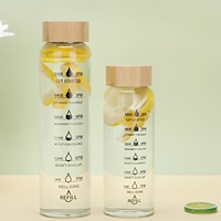 Bouteille d'eau pour fille très vendue, écologique, pour la rentrée scolaire, en verre borosilicate de haute qualité avec couvercle en bambou