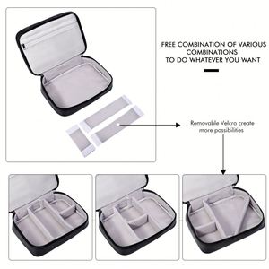 Double Layers Portable Fireproof and Waterproof Digital Usb Charger Cord Cable Bag Travel Electronics <b>Gadget</b> Storage Organizer - Product Image 4