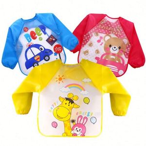 Tablier sans manches pour enfant, fille et garçon, imperméable, respirant, durable, mignon, lavable, hygiénique, pour l'alimentation des bébés et des tout-petits - Product Image 2