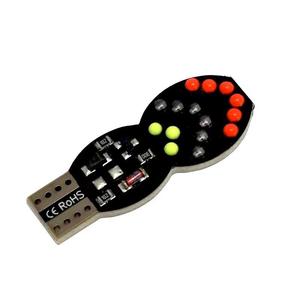 Ampoules LED RGB T10 W5W à défilement lumineux pour feux de positionnement de voiture, éclairage intérieur et plafonnier 12V - Product Image 3
