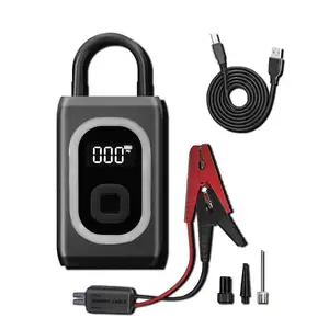 Emergency 12000 Mah Jump Starter Air Pump With Digital Compressor Black And Decker Jump Starter Car Battery