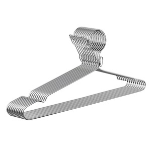 Stainless Steel Windproof Clothes Hanger 4.0mm Thickened Rectangle Hook Type Coat Hanger For Clothes Organizing - Product Image 2