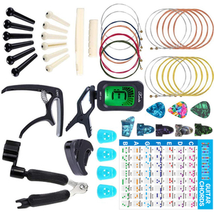 Pacchetti di Accessori per <span class=keywords><strong>Chitarra</strong></span> all'Ingrosso: Capo, Tablature e Dadi per Dita, Set Combinati di Accessori per <span class=keywords><strong>Chitarra</strong></span> - Product Image 2